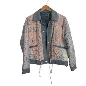 BLANKNYC Reversible Bandana Patchwork Quilted Jacket Size L
